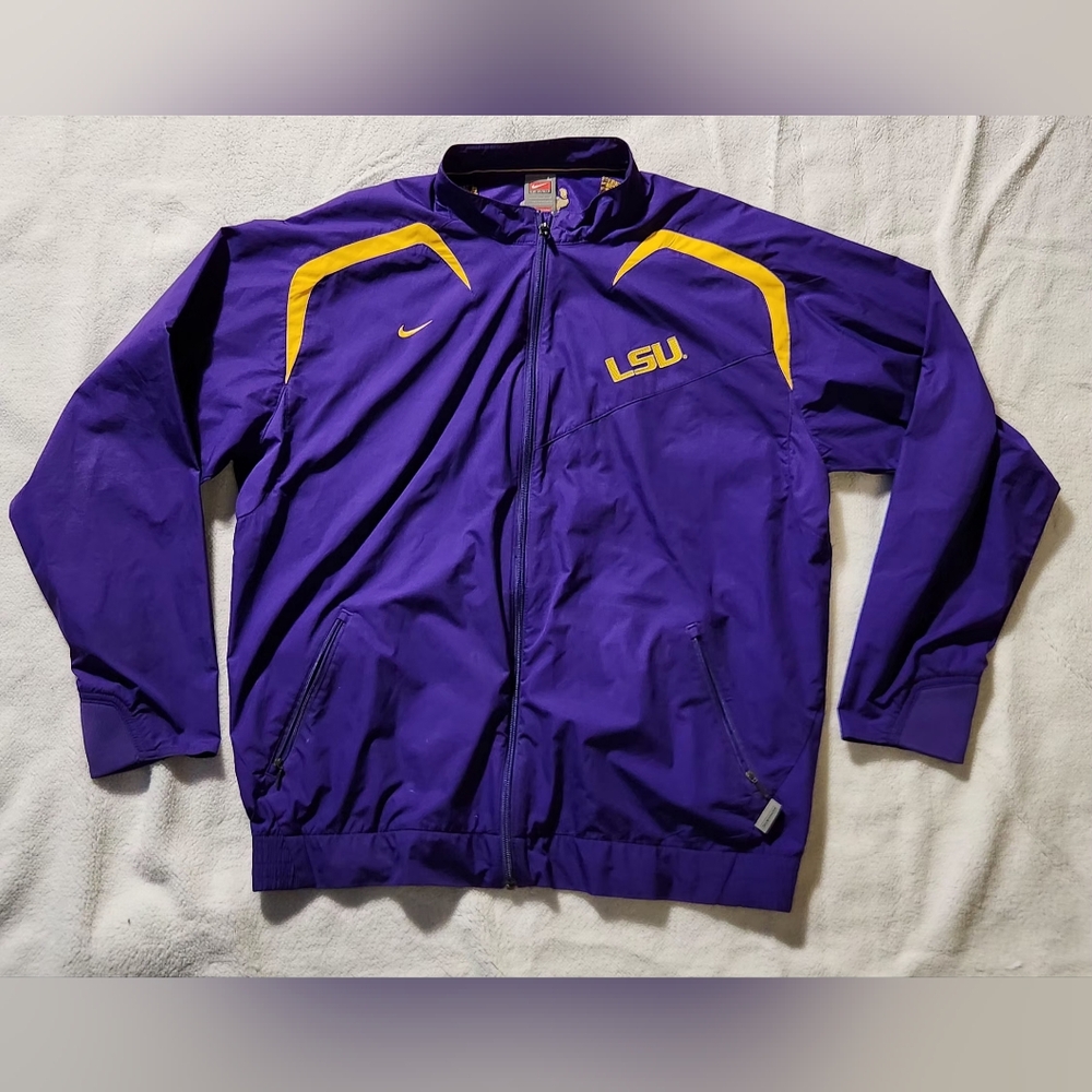 Nike Team LSU Tigers Full Zip Jacket  Women's Size Large